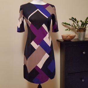 Color block pencil dress